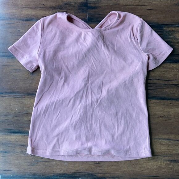 Bellacita Pink Open Back Twist Cropped Top XS - Picture 3 of 5